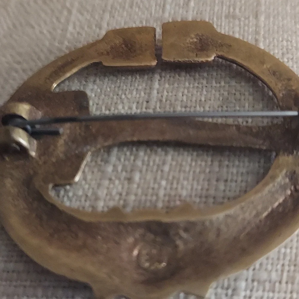 Vintage Kalevala koru Finnish Scandinavian Buckle brooch Pin Kalusmala Virusmäki